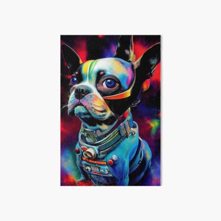 Item preview, Astronaut Boston Terrier Puppy Nr. 3 designed and sold by thesupremewiz.