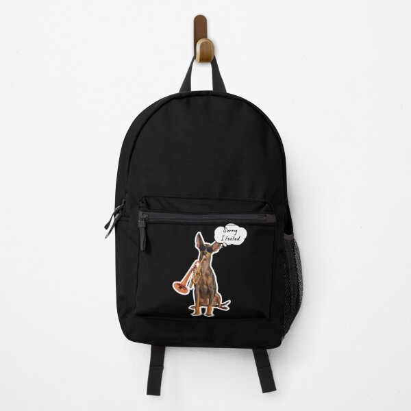 Item preview, Sorry I Tooted, Cool Pinscher Playing Trumpet, Funny Trumpet Sarcastic Dog Owner gift, Trumpet player Jazz Band Trombone designed and sold by hamza10mkbl.