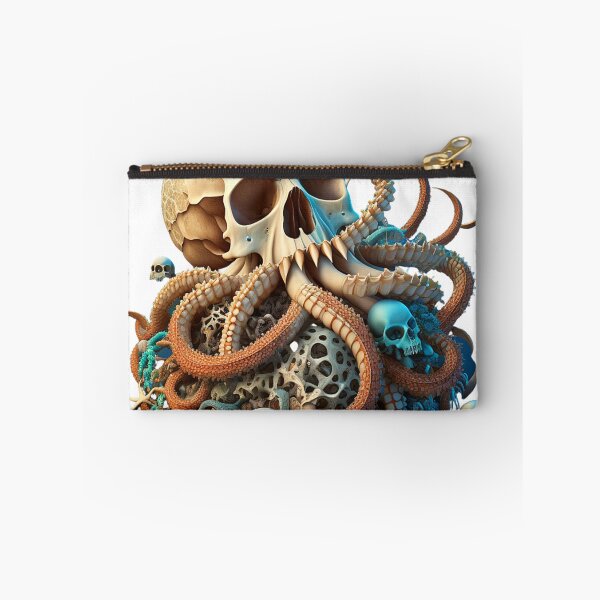 Item preview, Octopus Skull Skeleton Sticker designed and sold by Itis-Whatitis.