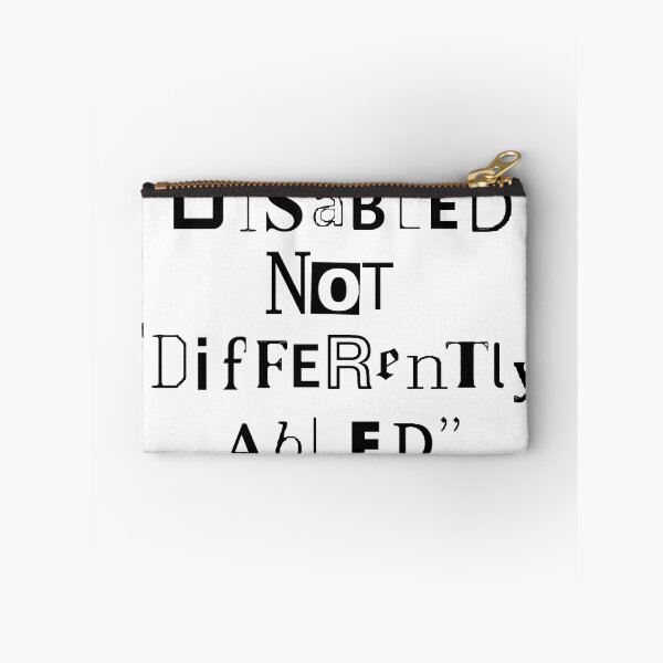 Item preview, Disabled not "Differently Abled" - Black Text designed and sold by Cabled Creature.