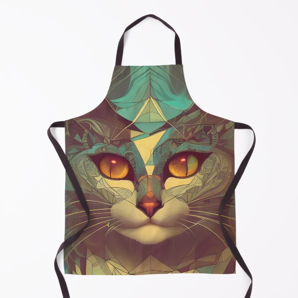 Item preview, Geometric Cat - Modern Digital Art designed and sold by Ai-michiart.