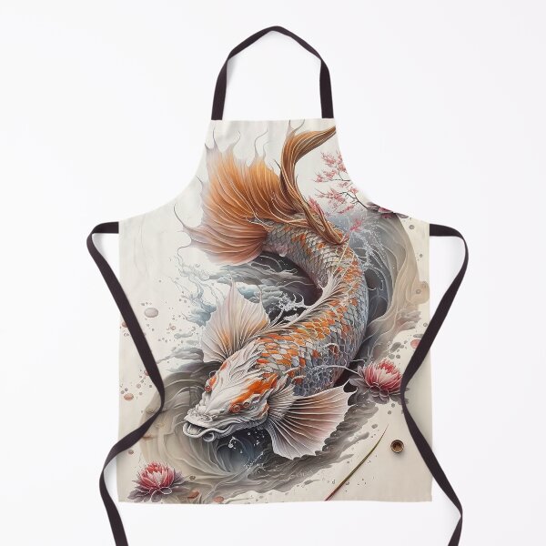 Item preview, White Dragon Koi Fish designed and sold by GummywormDesign.