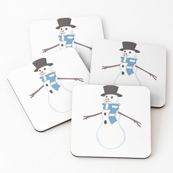 Item preview, Football Snowman Wearing The Sky Blues Scarf designed and sold by ShelleebeeArt.