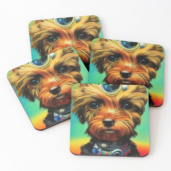 Item preview, Astronaut Yorkie Puppy Nr. 2 designed and sold by thesupremewiz.