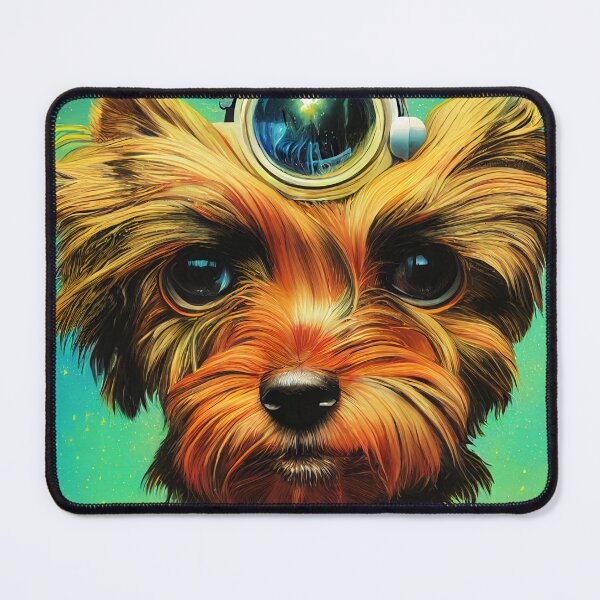 Item preview, Astronaut Yorkie Puppy Nr. 2 designed and sold by thesupremewiz.