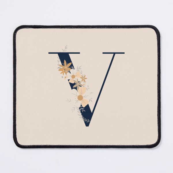 Item preview, Letter V monogram dark blue designed and sold by Bon-mots-jkd.