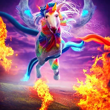Aperçu de l'œuvre Flaming Flying Magical Horse de Sub-Ruminations