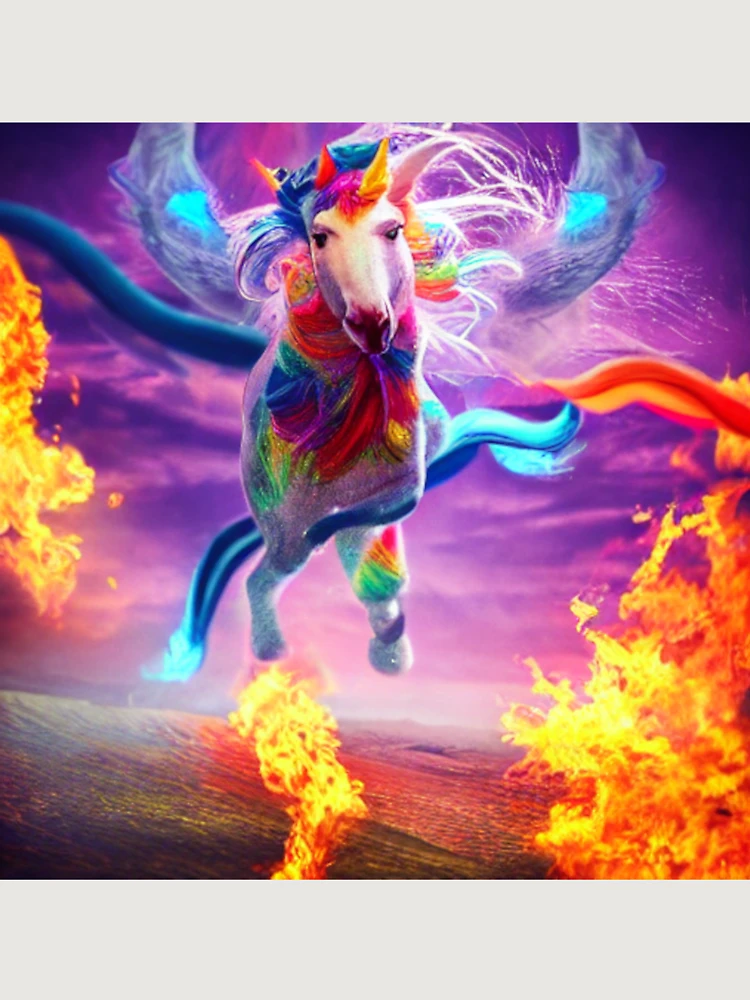 Thumbnail 6 von 6, Premium Oversized Pullover, Flaming Flying Magical Horse designt und verkauft von Sub-Ruminations.