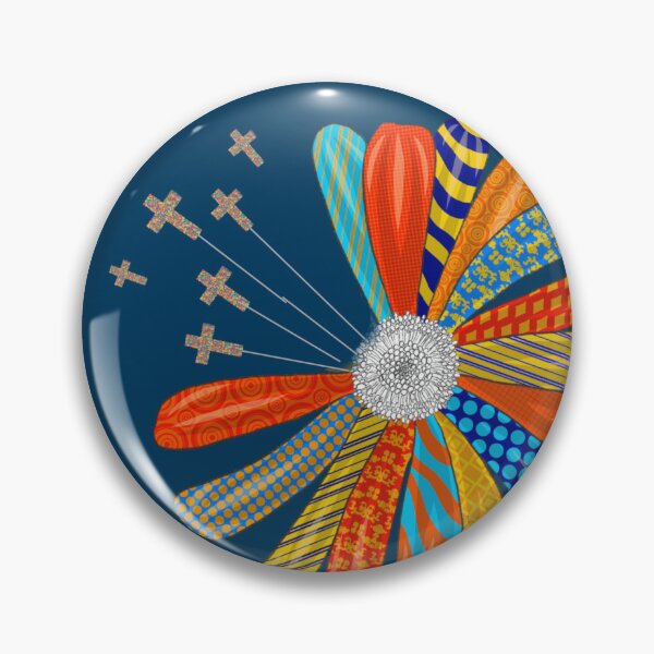 Item preview, Faith Flower with Crosses Fun Christian design designed and sold by BringingHOPE.