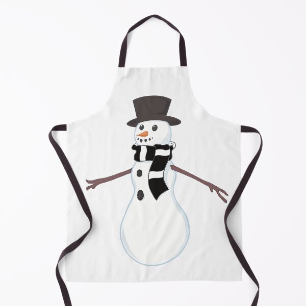 Item preview, Football Snowman Wearing The Magpies Scarf designed and sold by ShelleebeeArt.