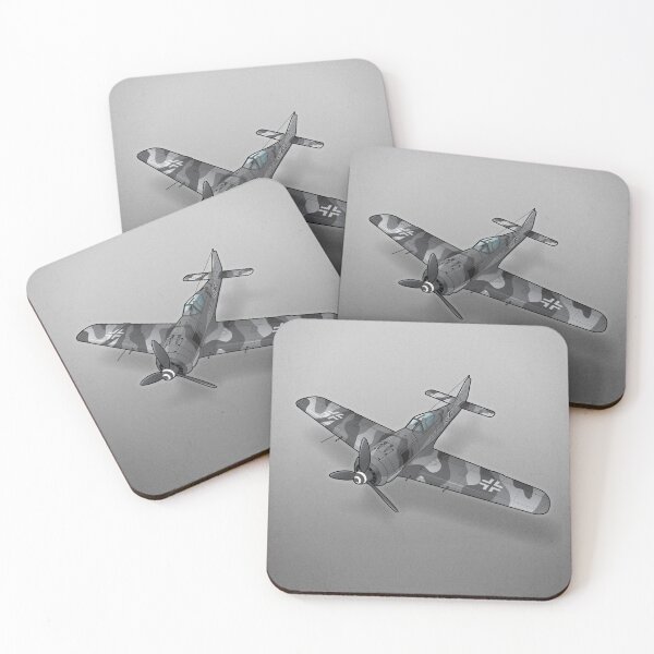 Item preview, Focke Wulf FW-190 in gray camo designed and sold by sunsetgraphics.