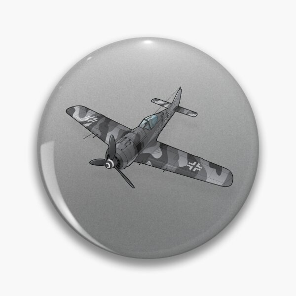 Artikelvorschau, Focke Wulf FW-190 in grauem Tarnmuster entworfen und verkauft von sunsetgraphics.