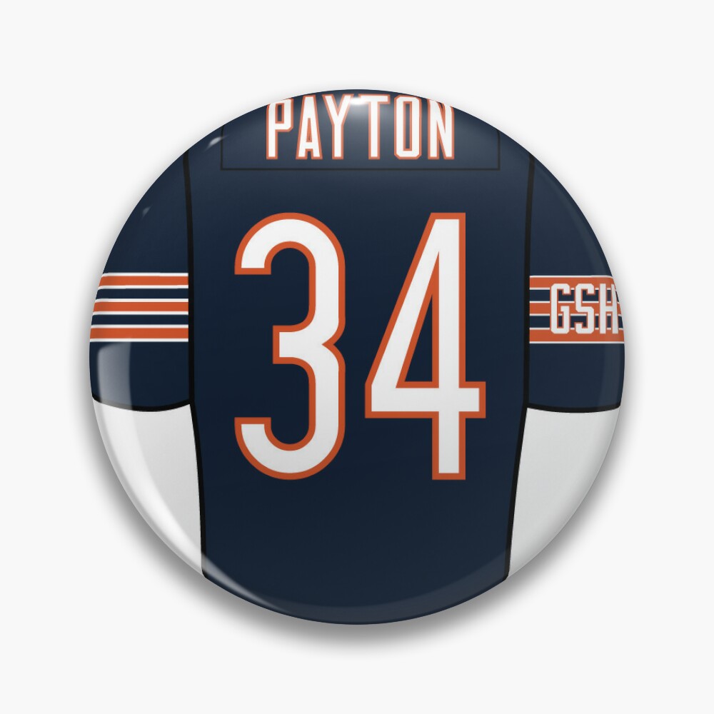 Walter Payton Jersey Pin for Sale by bsweat