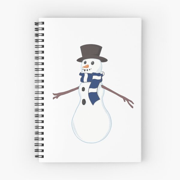 Item preview, Football Snowman Wearing Spurs Lilywhites Scarf designed and sold by ShelleebeeArt.