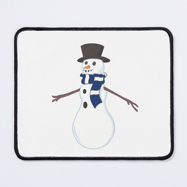 Item preview, Football Snowman Wearing Spurs Lilywhites Scarf designed and sold by ShelleebeeArt.