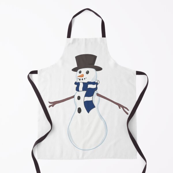 Item preview, Football Snowman Wearing Spurs Lilywhites Scarf designed and sold by ShelleebeeArt.