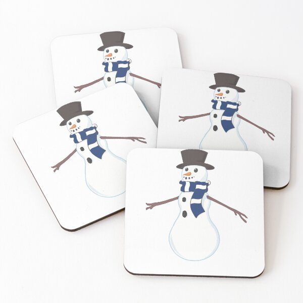 Item preview, Football Snowman Wearing Spurs Lilywhites Scarf designed and sold by ShelleebeeArt.