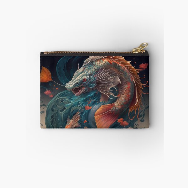 Item preview, Teal Dragon Koi Fish designed and sold by GummywormDesign.