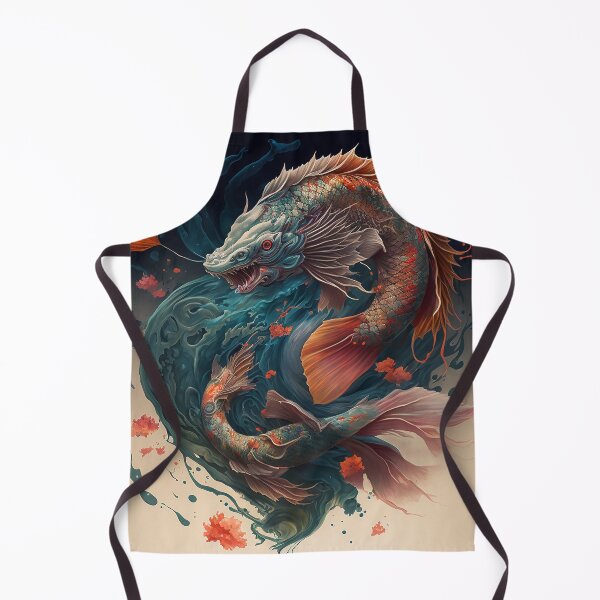 Item preview, Teal Dragon Koi Fish designed and sold by GummywormDesign.