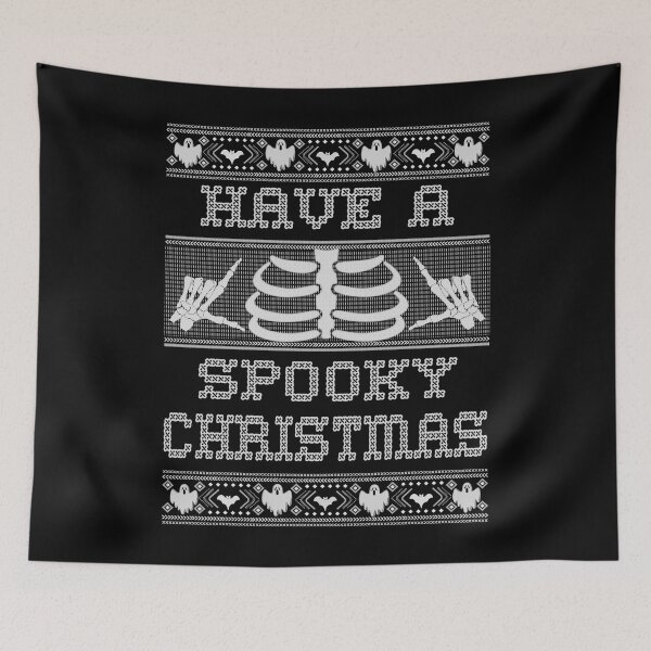 Item preview, Have A Spooky Christmas Gothic Grunge Skeleton Xmas designed and sold by MyFreakyWorld.