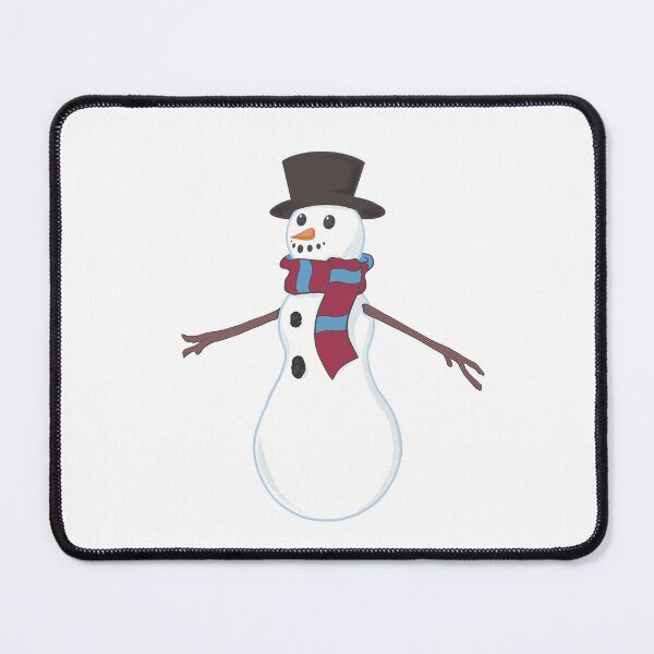 Item preview, Football Snowman Wearing the Hammers Irons Scarf designed and sold by ShelleebeeArt.