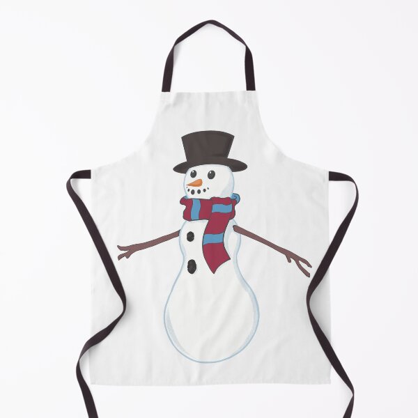 Item preview, Football Snowman Wearing the Hammers Irons Scarf designed and sold by ShelleebeeArt.