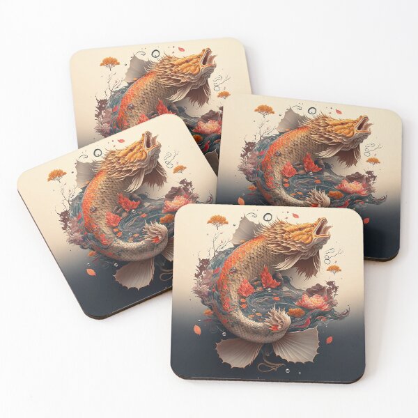 Item preview, Orange Dragon Koi Fish designed and sold by GummywormDesign.