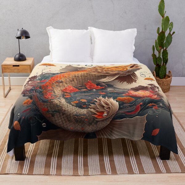 Item preview, Orange Dragon Koi Fish designed and sold by GummywormDesign.