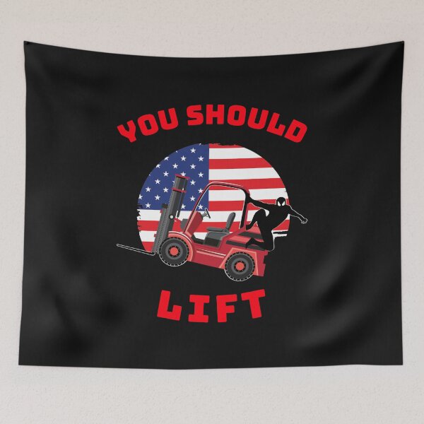 Item preview, Forklift Ninja, You Should Lift RR designed and sold by TeamsterLife.