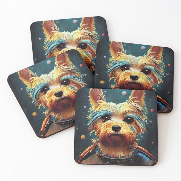 Item preview, Astronaut Yorkie Puppy Nr. 3 designed and sold by thesupremewiz.