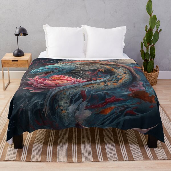 Item preview, Blue Dragon Koi Fish designed and sold by GummywormDesign.