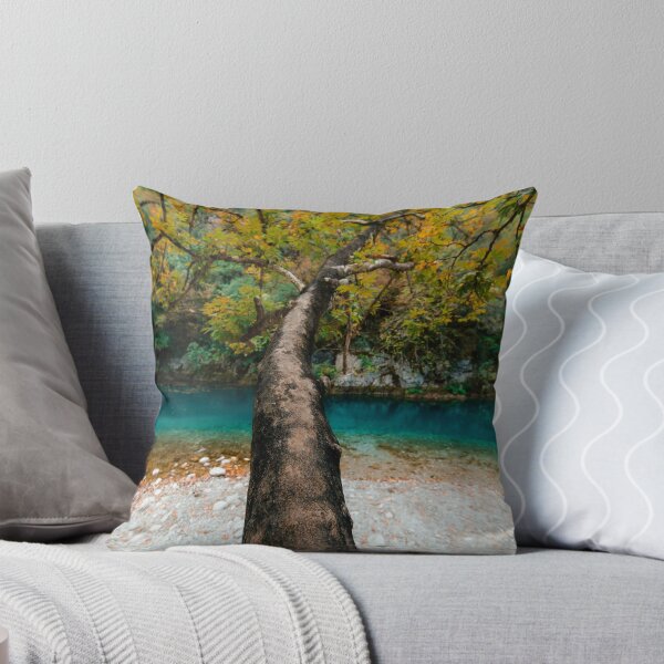 Northern Greece Throw Pillow
