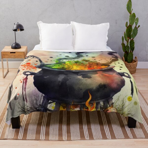 Aperçu de l'œuvre Chaudron aquarelle créée et vendue par BexStix.
