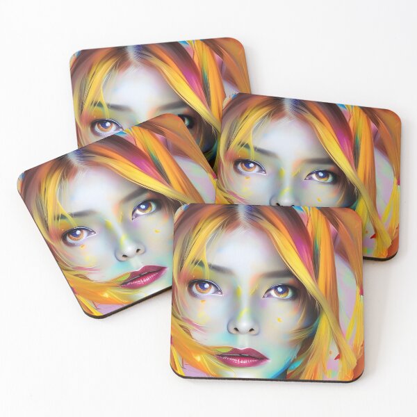 Item preview, Megenta Lips: Colorful Woman Portrait designed and sold by artmanikin.
