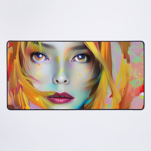 Item preview, Megenta Lips: Colorful Woman Portrait designed and sold by artmanikin.