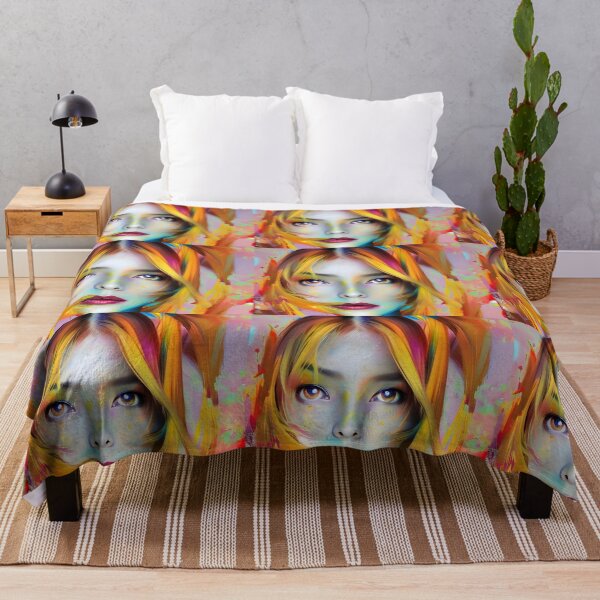 Item preview, Megenta Lips: Colorful Woman Portrait designed and sold by artmanikin.