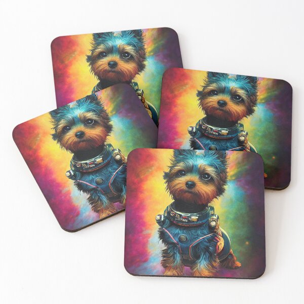 Item preview, Astronaut Yorkie Puppy Nr. 3 designed and sold by thesupremewiz.