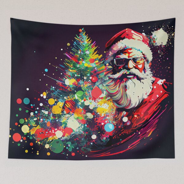 Item preview, Super Santa Hero wearing sunglasses designed and sold by MrBeerholder.