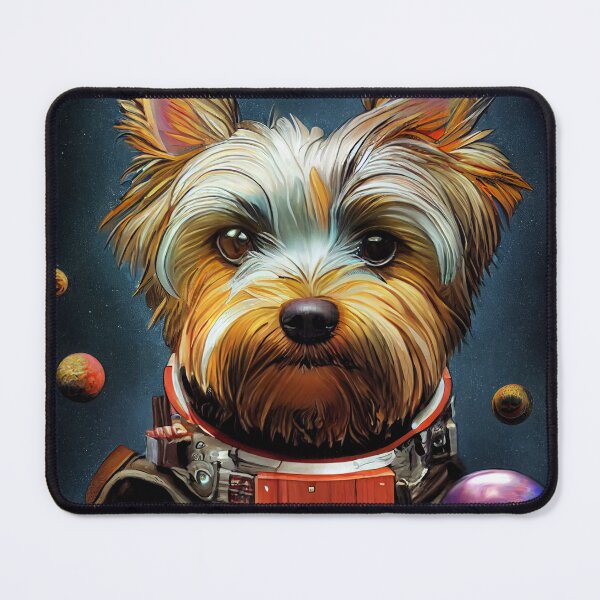 Item preview, Astronaut Yorkie Puppy Nr. 5 designed and sold by thesupremewiz.
