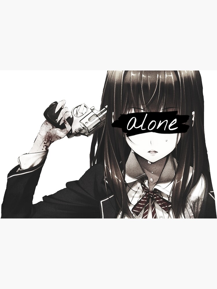 Download Anime Girl Alone Eyes Instagram PFP Wallpaper