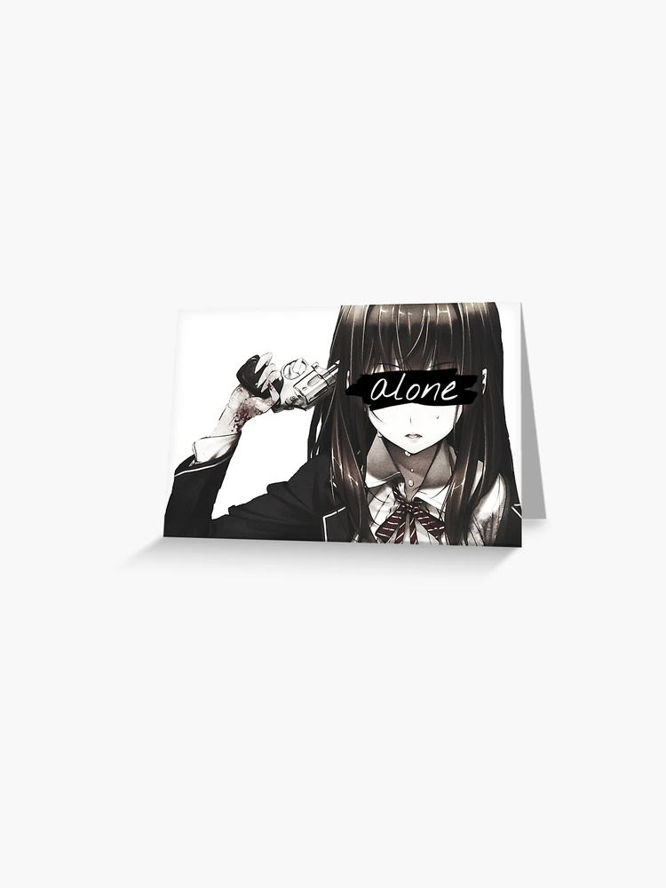 Sad Anime girl Postcard for Sale by WittyMillennial