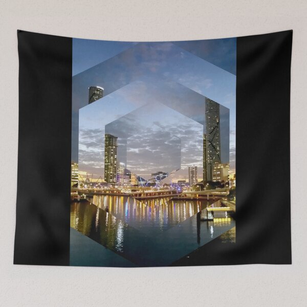 Item preview, Beautiful Brisbane River Print - A Geometric Design designed and sold by Annalee Beer.
