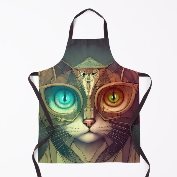 Item preview, Geometric Cat - Modern Digital Art designed and sold by Ai-michiart.
