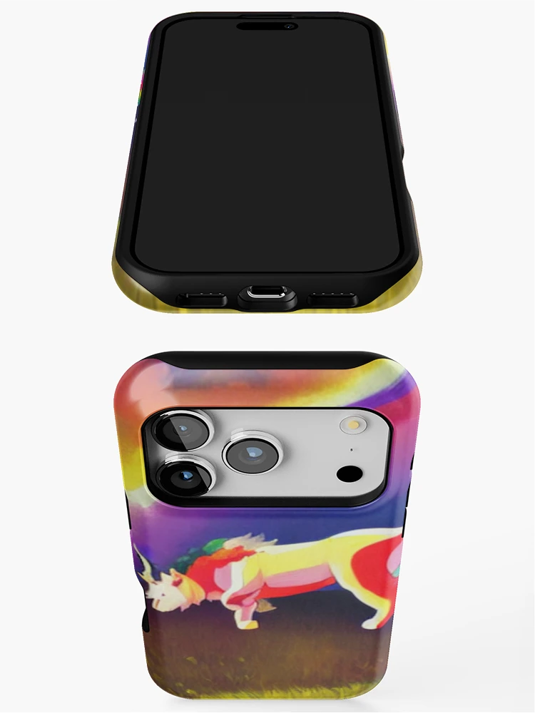 Aperçu 3 sur 4. Coque iPhone avec l'œuvre Grazing The Rainbow créée et vendue par Sub-Ruminations.