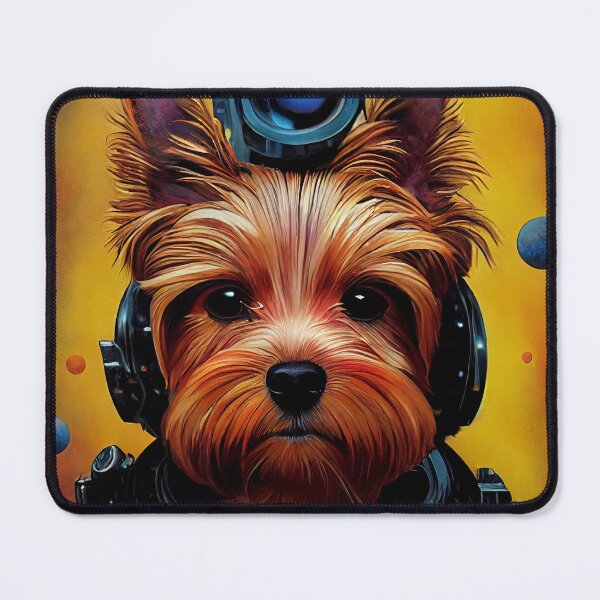 Item preview, Astronaut Yorkie Puppy Nr. 7 designed and sold by thesupremewiz.