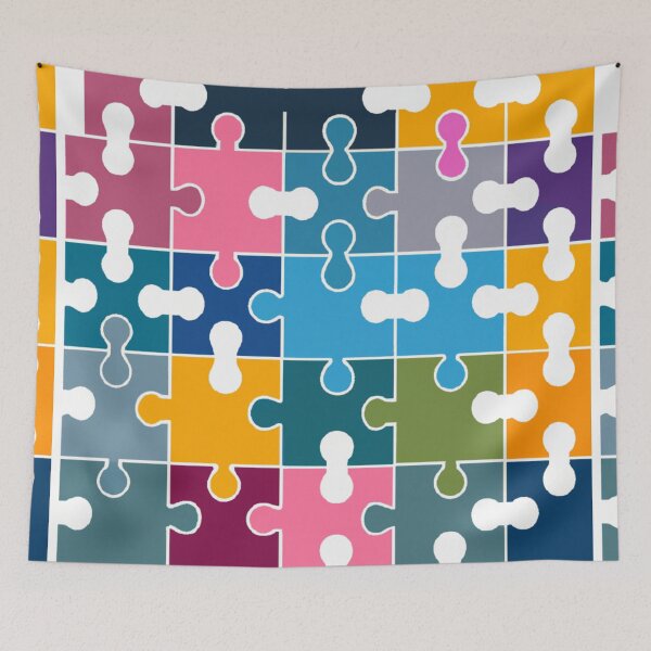 Item preview, Colorful Puzzle Pattern designed and sold by Azmi A.