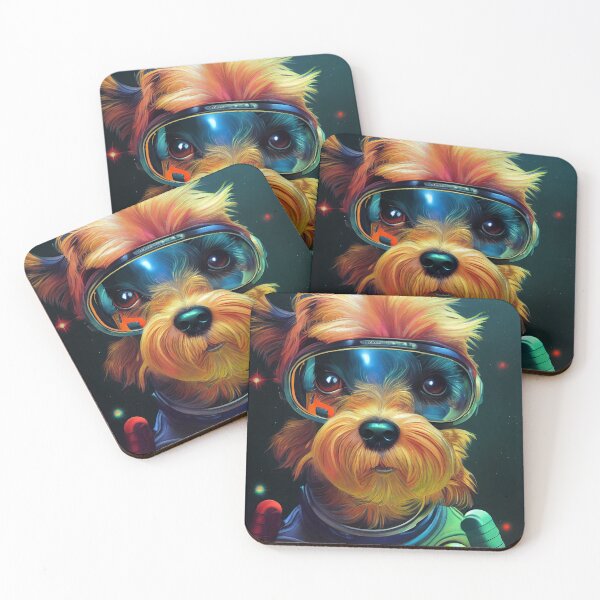 Item preview, Astronaut Yorkie Puppy Nr. 8 designed and sold by thesupremewiz.