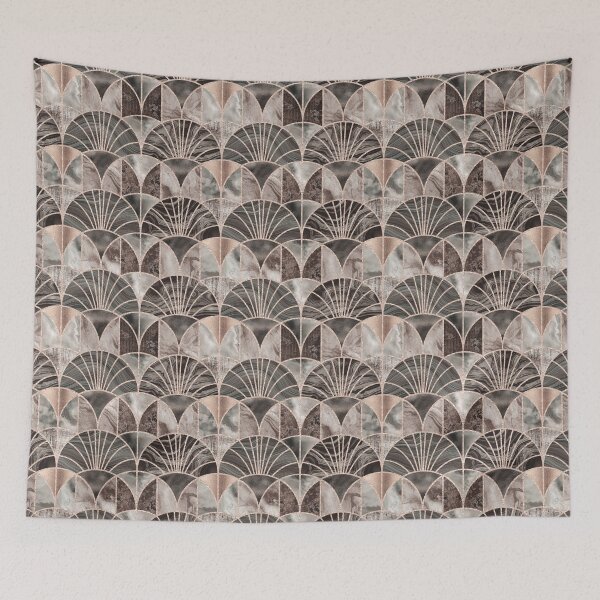 Item preview, Art Deco Splendid Luxury Elegant Retro Design Rose Gold Grey designed and sold by artsandsoul.
