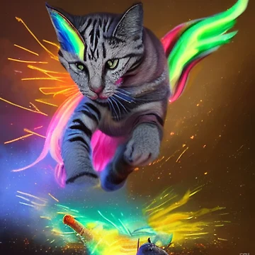 Imagen de la obra Live From Rainbow Kitty de Sub-Ruminations