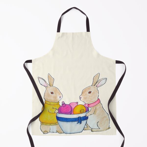 Item preview, Bunnies setting up ornaments designed and sold by jacquesnquarky.